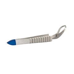 Clinical Tuchklemme, 9 cm gebogen 