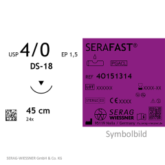Serafast® 45 cm, USP 5/0, DSS 13, Metric 1 