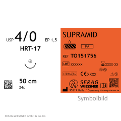 Supramid® 50 cm, USP 4/0, HS 20, Metric 1,5 