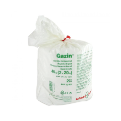 Gazin® Verbandmull 10 cm x 10 cm, gerollt im Folienbeutel