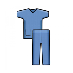 Sentinex® Bereichskleidung Set Blau - Gr. L