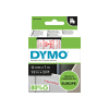 DYMO D1 Schriftband rot auf weiß, 12 mm x 7 m