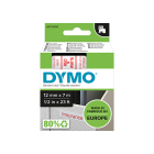 DYMO D1 Schriftband rot auf weiß, 12 mm x 7 m